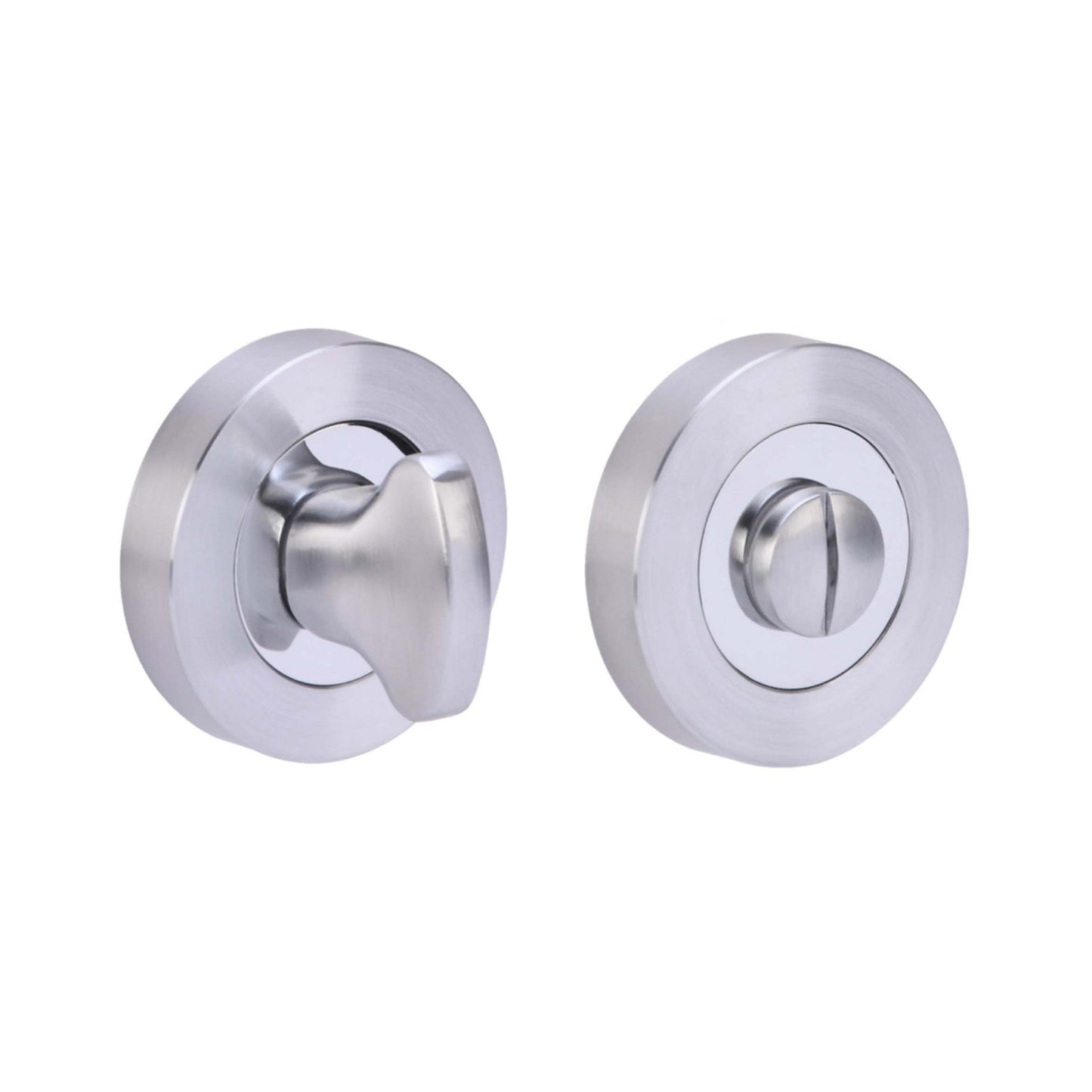 Bathroom Turn & Release - Polished & Satin Chrome