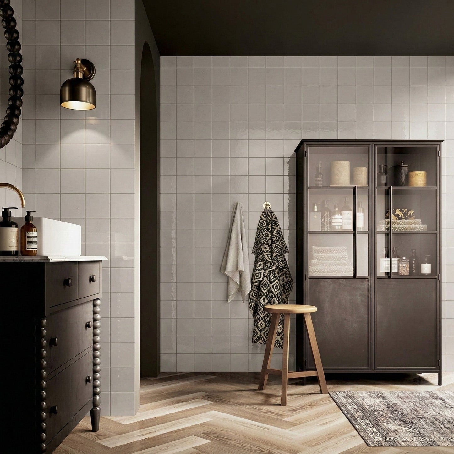 Lead Gloss - Vivid Smooth Ceramic Wall Tile Sample