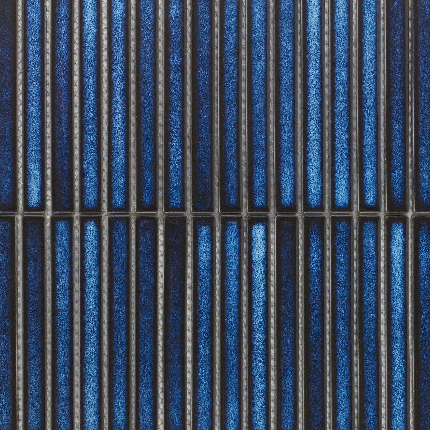 Blue Gloss - Linear Smooth Mosaic Porcelain Wall Tile