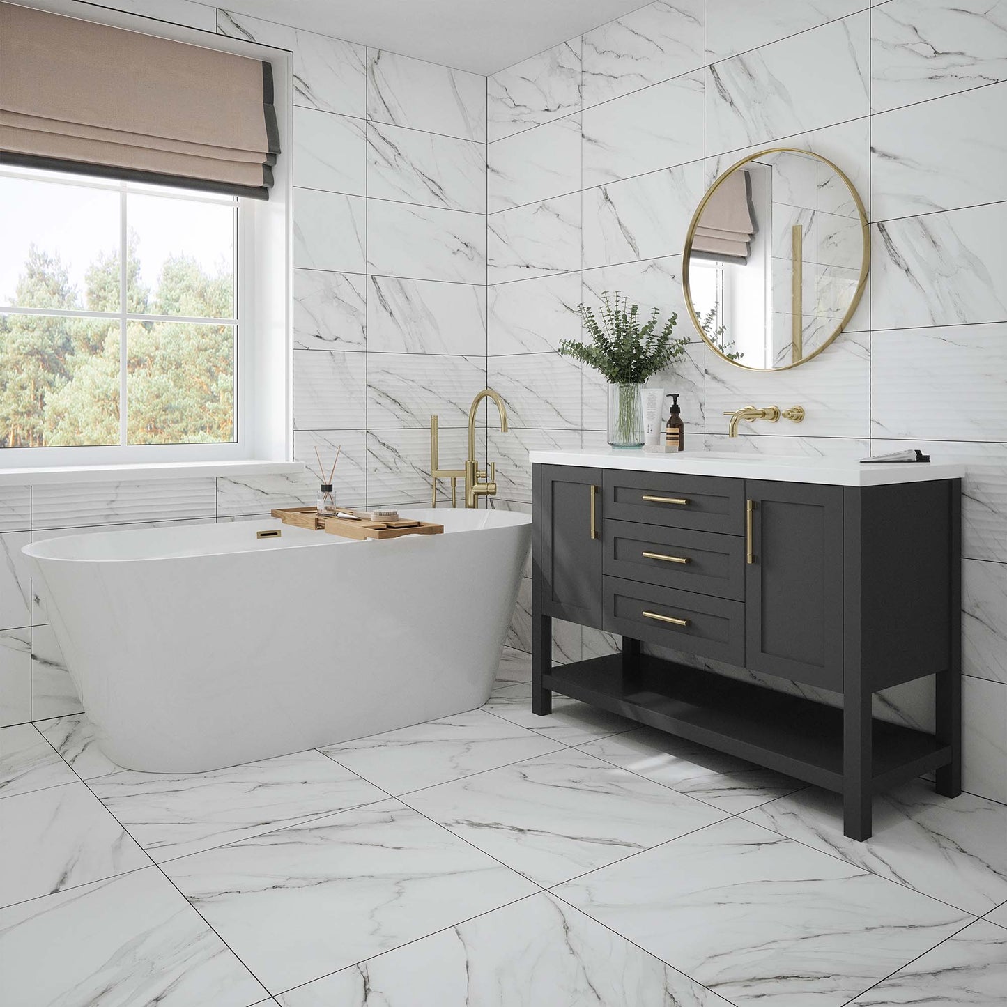 Clarence Matt - Smooth Porcelain Wall & Floor Tile