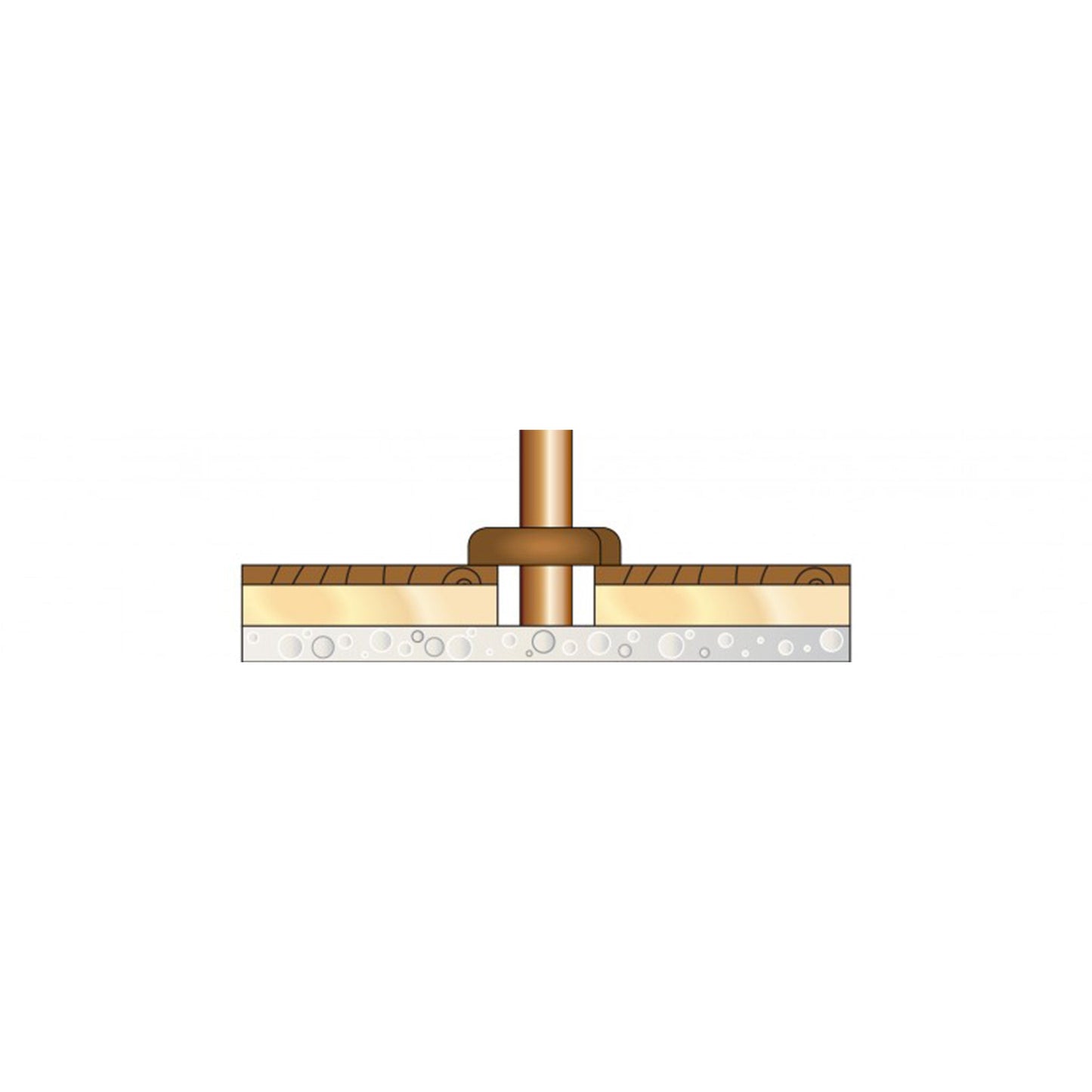 Washed Oak Radiator Pipe Rose Cover