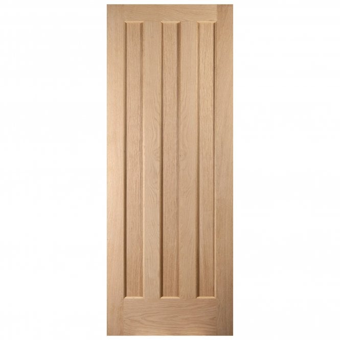 B-Grade White Oak Internal Unfinished 3 Panel Aston FD30 Fire Door