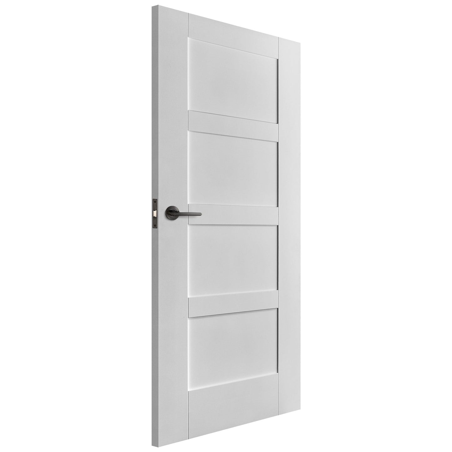 B-Grade White Internal Primed Flat Shaker 4 Panel FD30 Fire Door