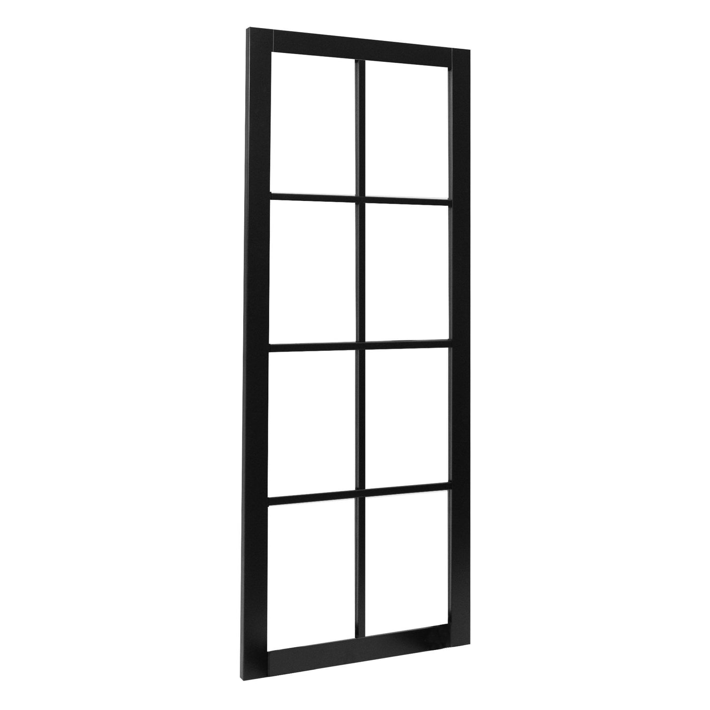 B-Grade Black Internal Fully Finished Industrial Studio 8 Light Clear Glass Door