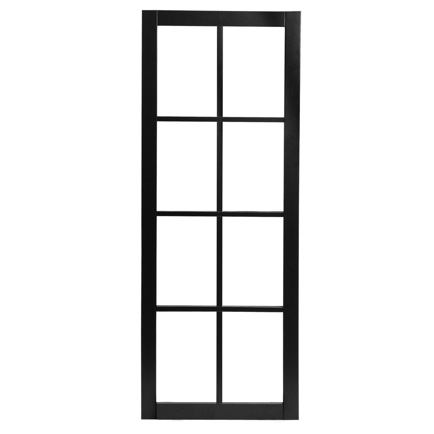 B-Grade Black Internal Fully Finished Industrial Studio 8 Light Clear Glass Door