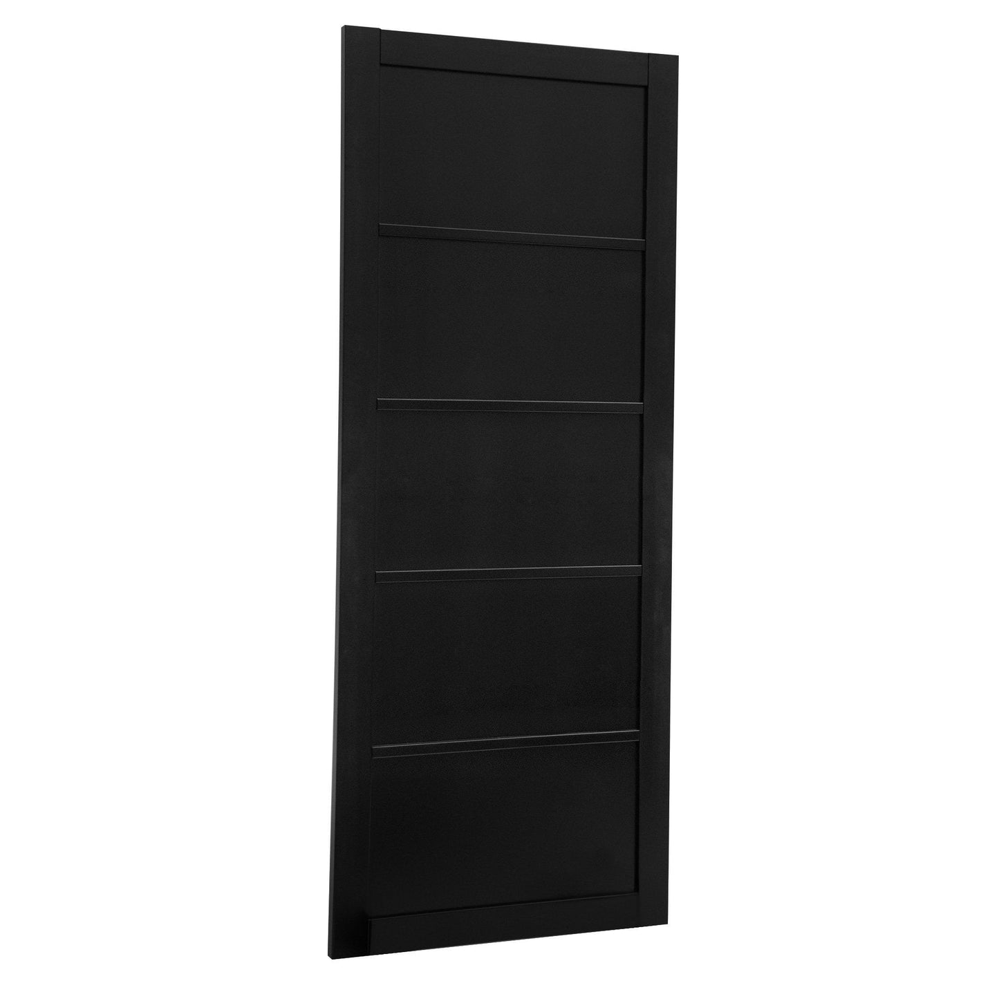 B-Grade Graphite Black Internal Fully Finished Industrial Studio 5 Panel Door