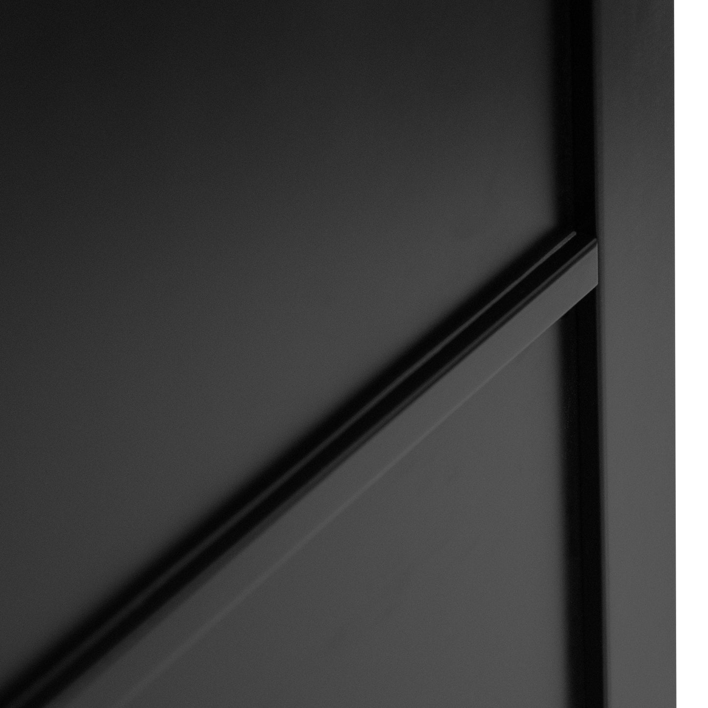 B-Grade Graphite Black Internal Fully Finished Industrial Studio 5 Panel Door