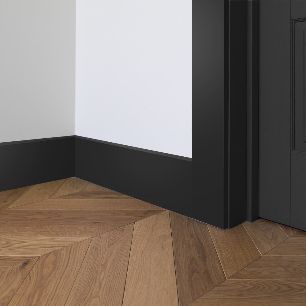 Fully Finished Jet Black Architrave Square Profile (Pack of 5 lengths) (JBARCH-SQ)