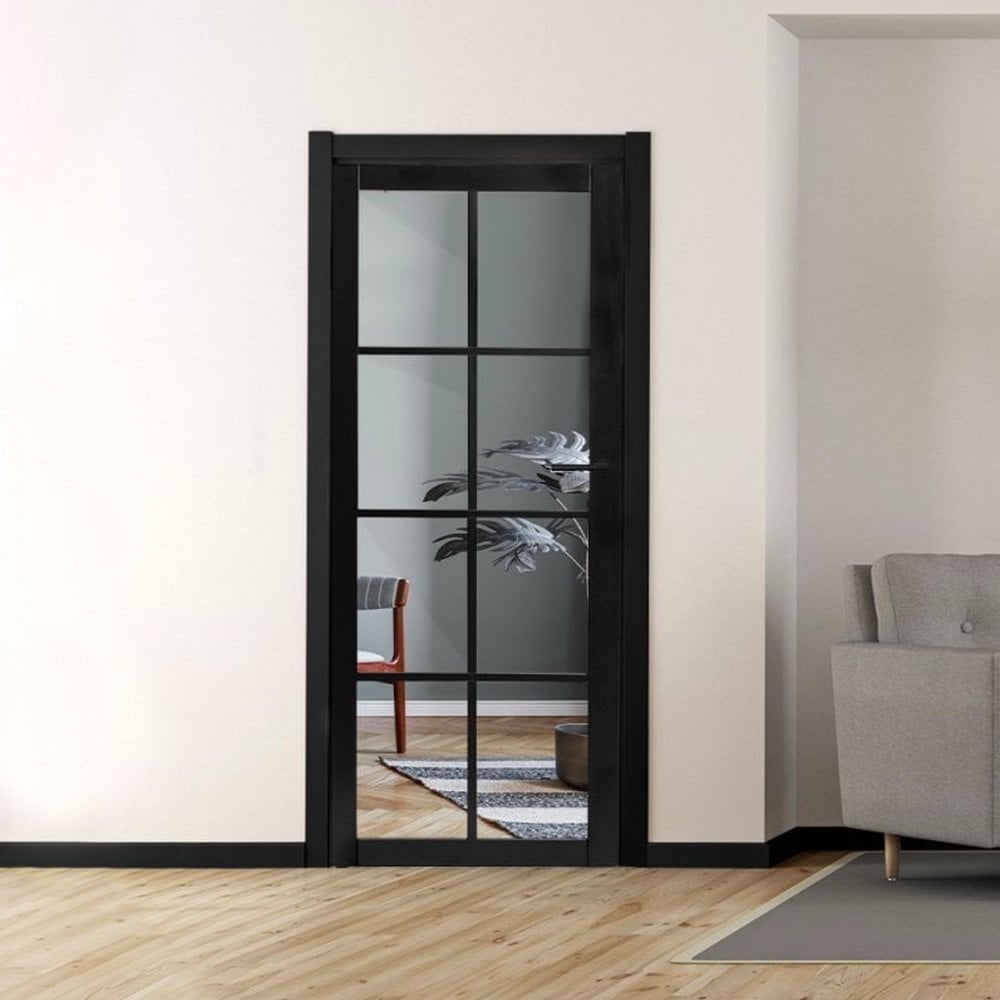 Fully Finished Jet Black Architrave Square Profile (Pack of 5 lengths) (JBARCH-SQ)