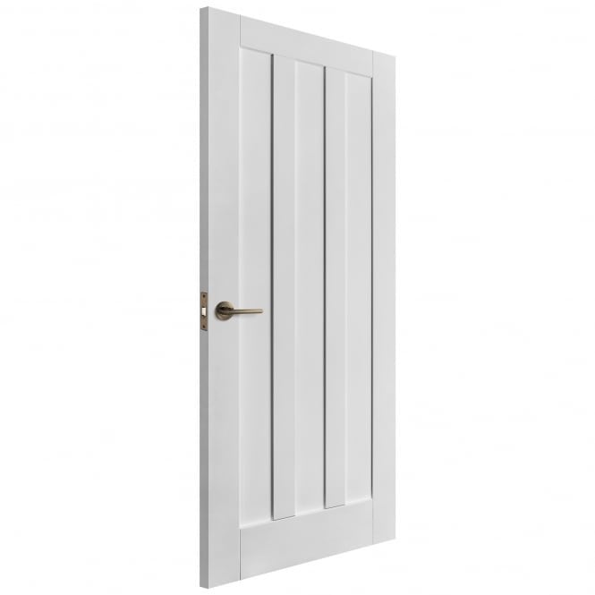 B-Grade White Internal Primed Ashton 3 Panel FD30 Fire Door