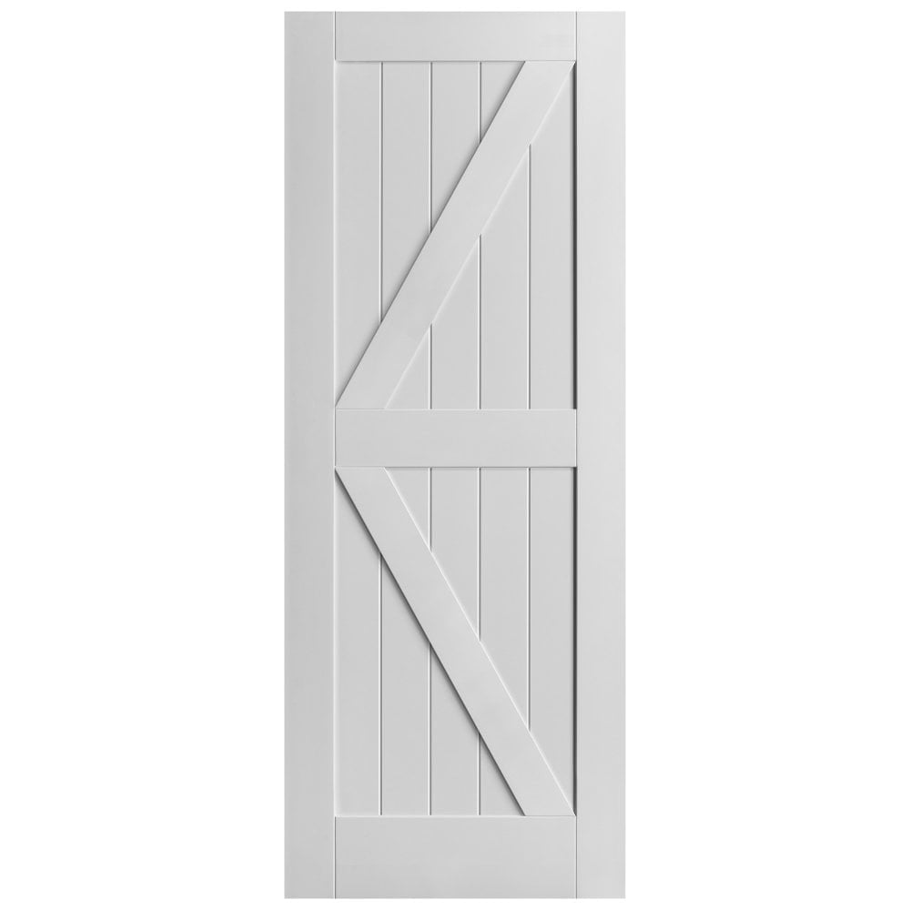 B-Grade White Internal Primed Barn FLB FD30 Fire Door