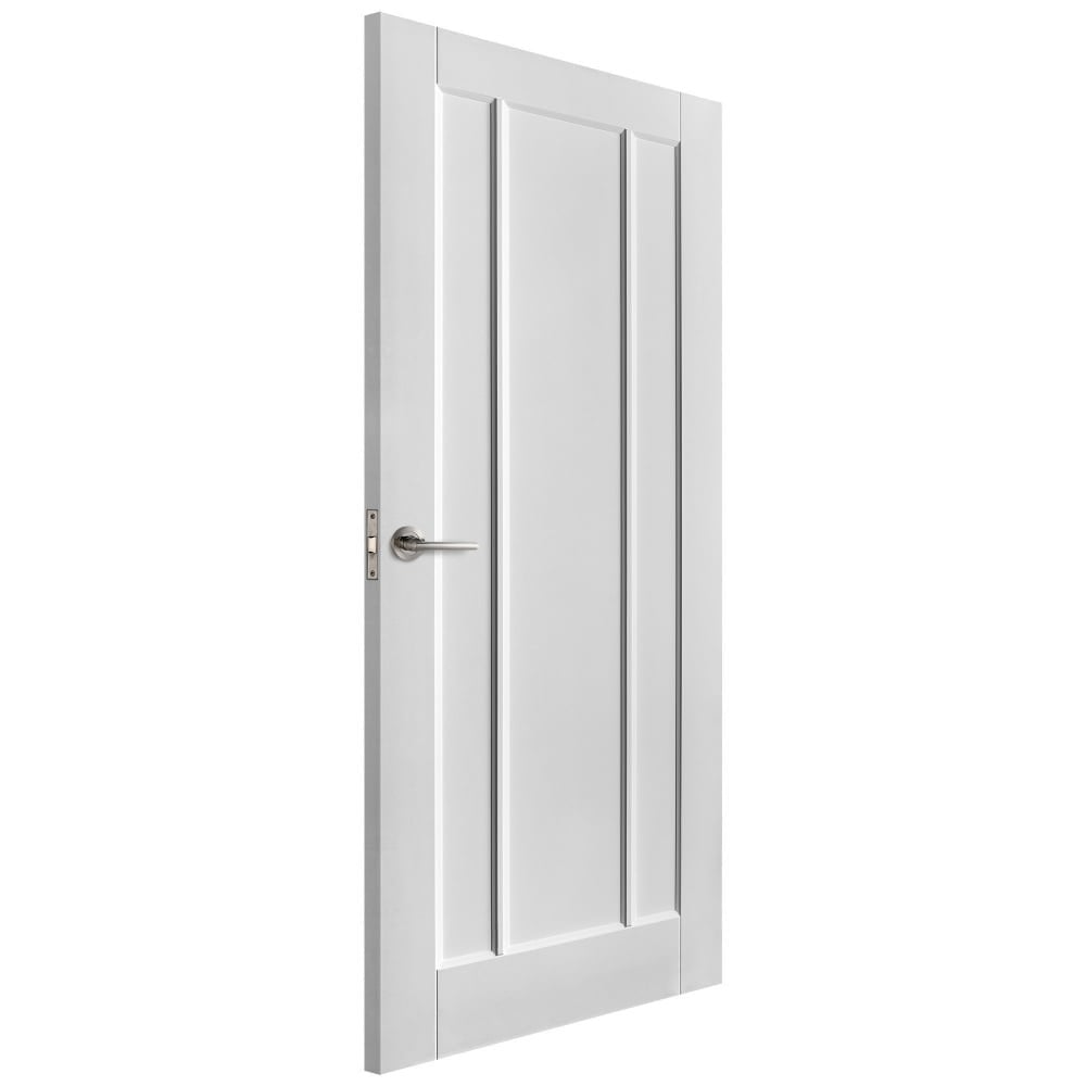 B-Grade White Internal Primed Toledo 3 Panel Fire Door