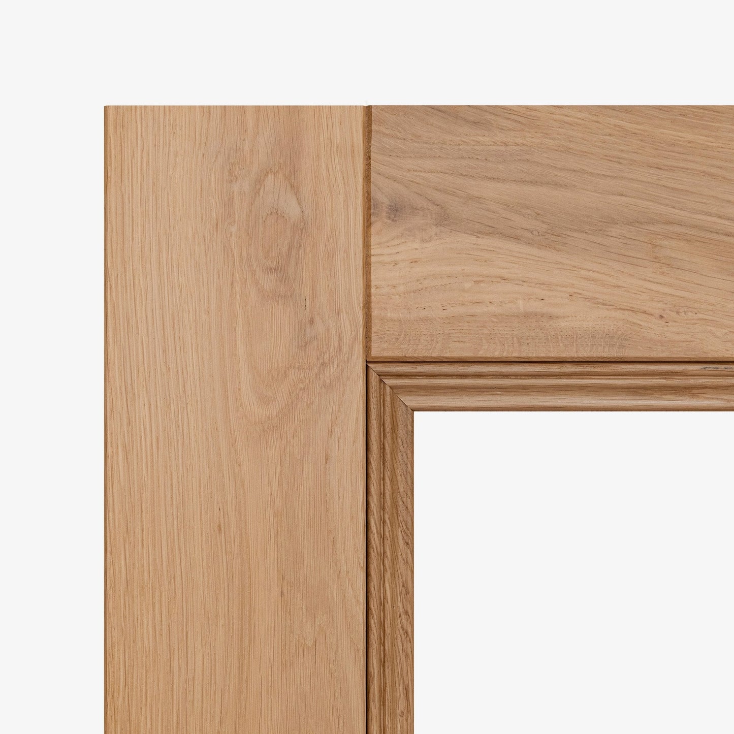 B-Grade Internal Fully Finished Rustic Oak Victorian 2 Light Clear Glazed Door