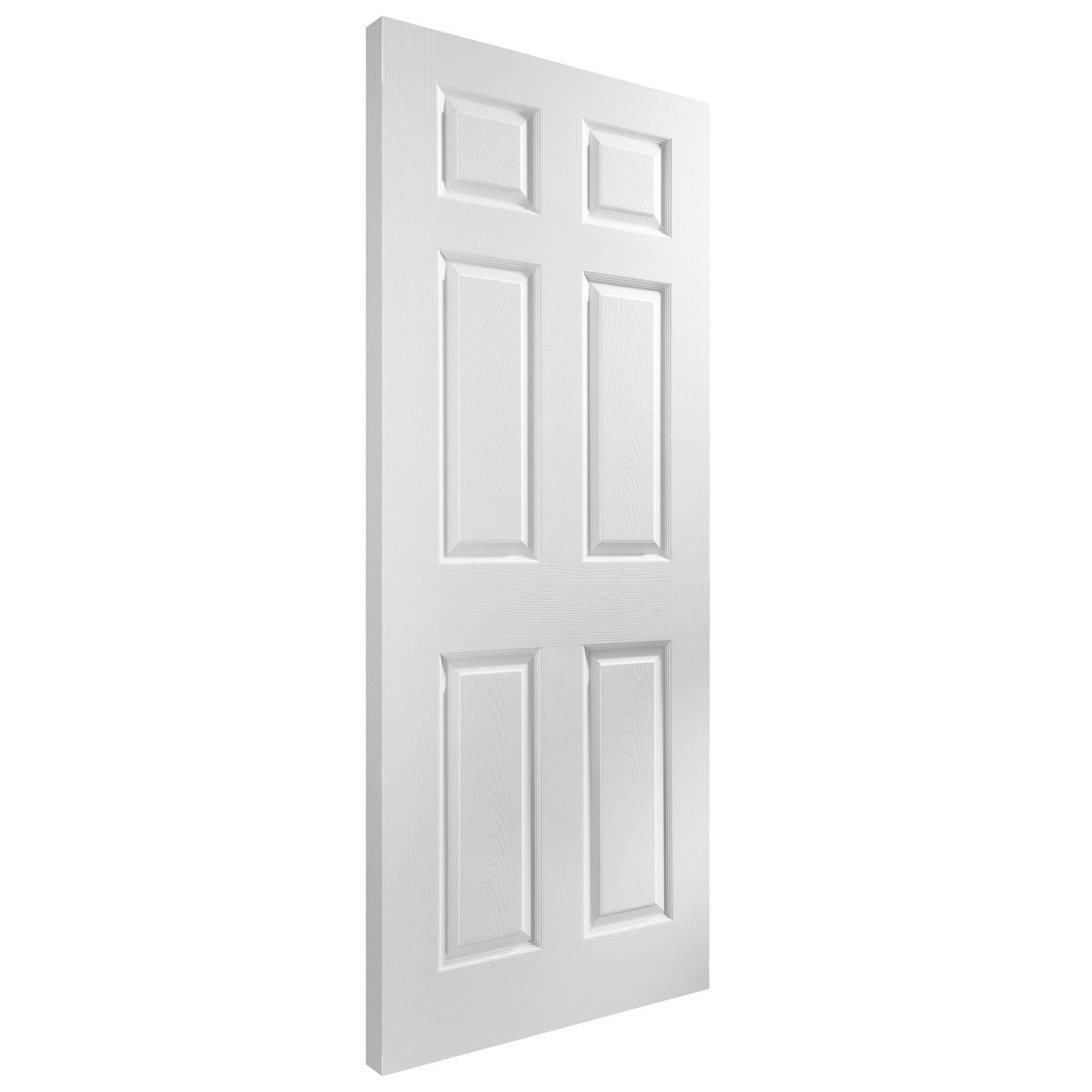 White Internal Moulded Lifestyle Primed Textured 6 Panel Door