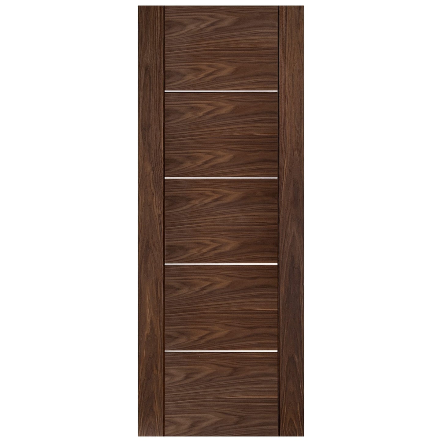 B-Grade Internal Walnut Fully Finished Venice 5 Panel Door