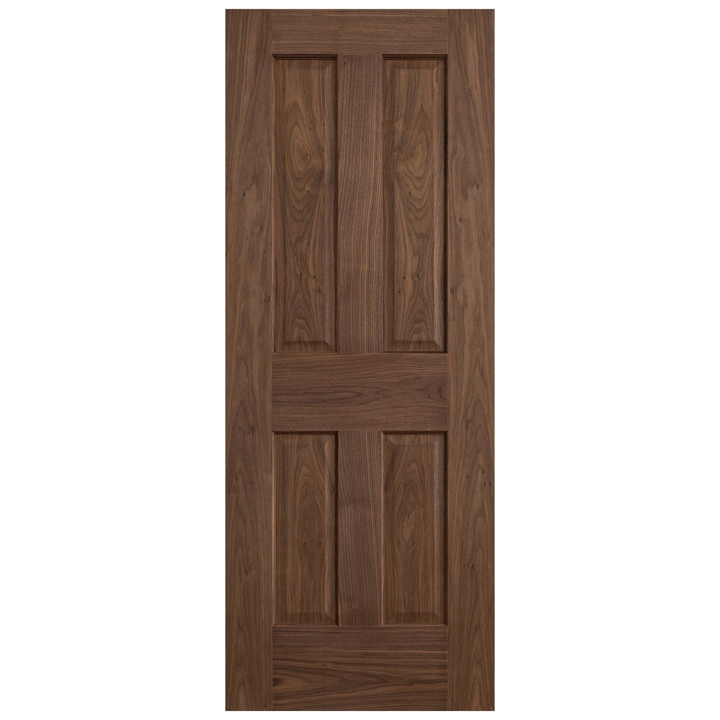 B-Grade Internal Walnut Fully Finished 4 Panel Victorian Door