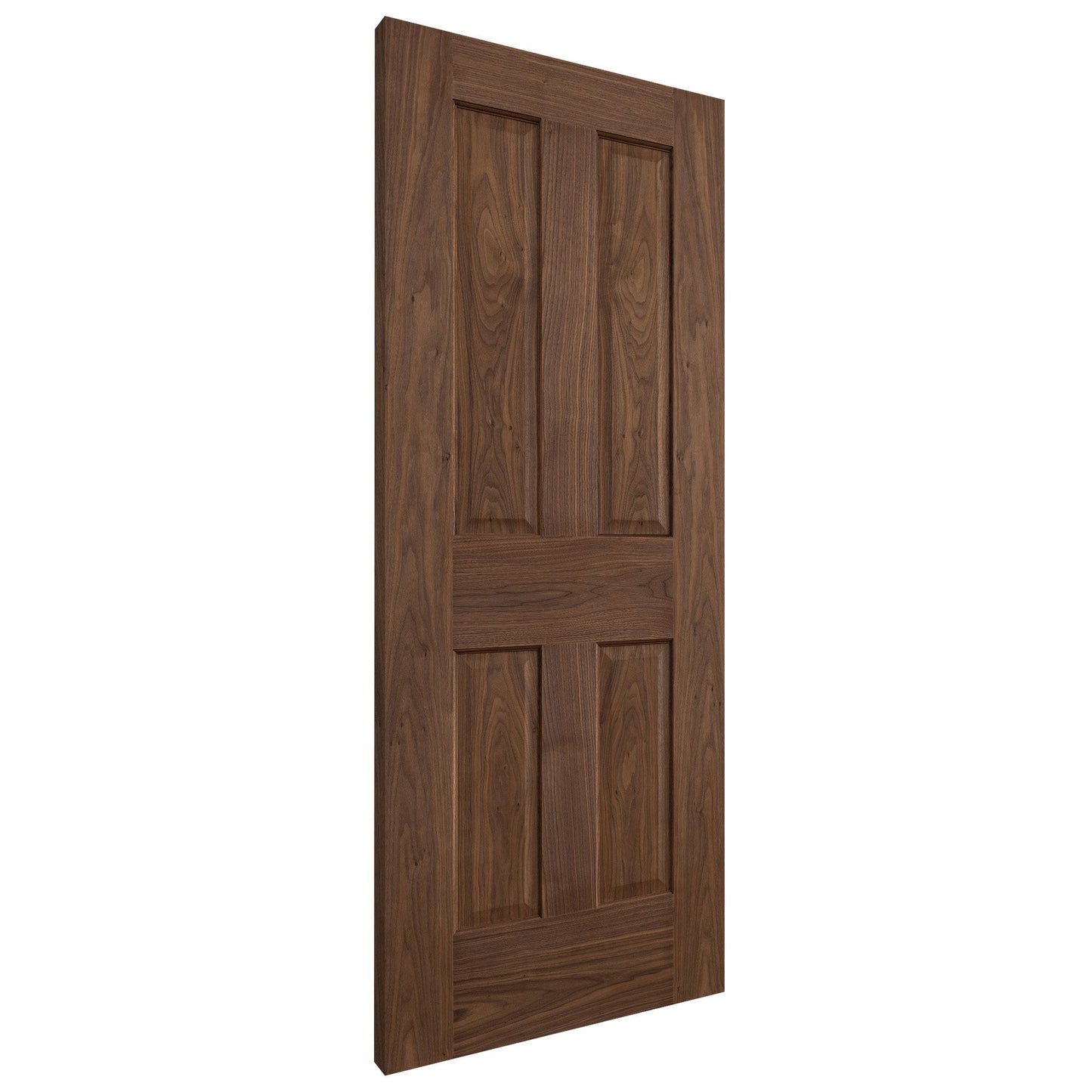 B-Grade Internal Walnut Fully Finished 4 Panel Victorian Door