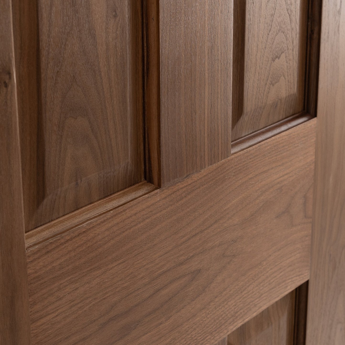 B-Grade Internal Walnut Fully Finished 4 Panel Victorian Door