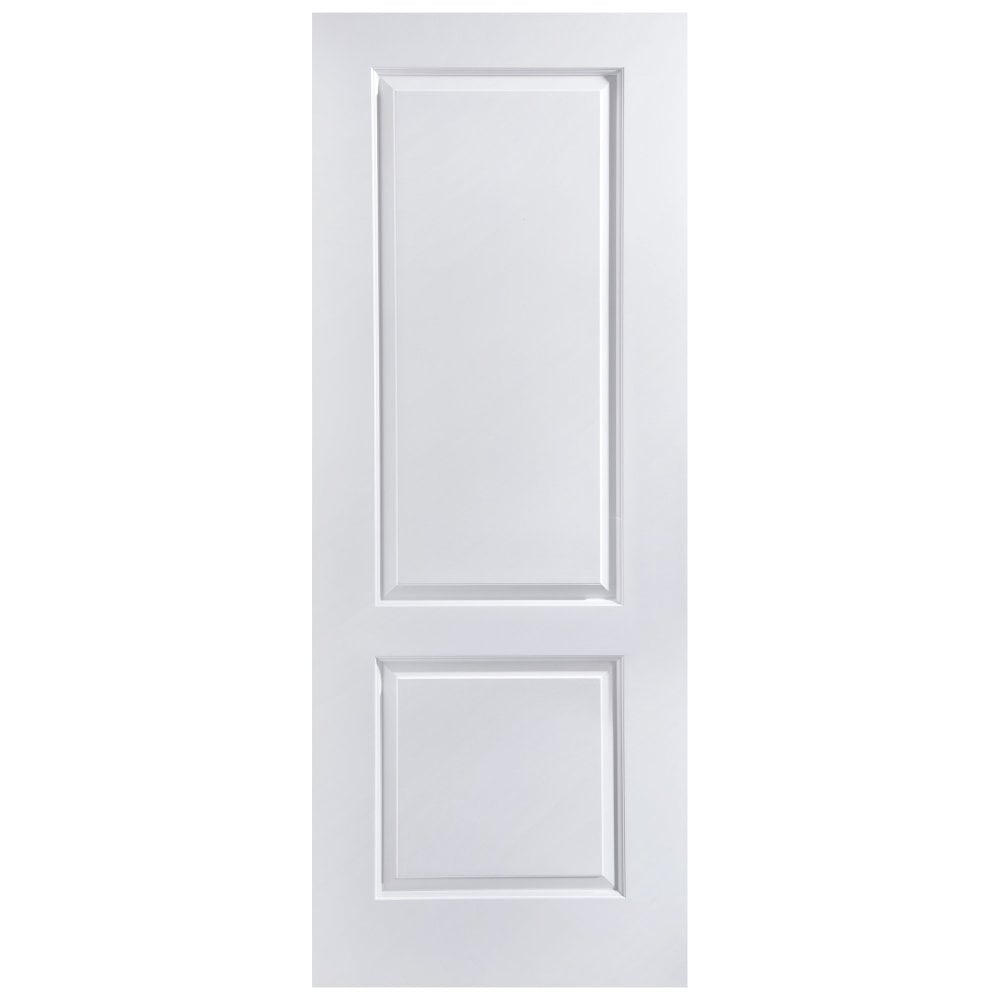 B-Grade White Internal Fully Finished Lifestyle Moulded Smooth Caprice 2 Panel Door