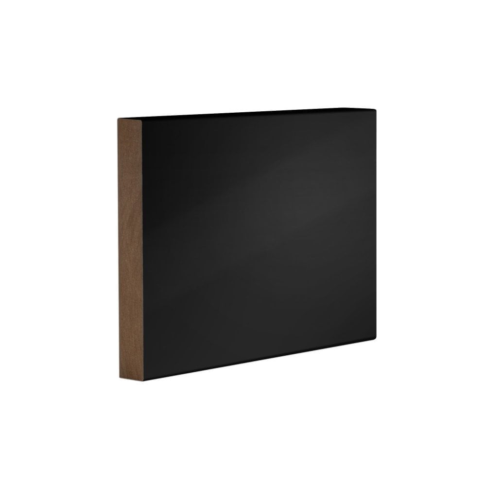 Fully Finished Jet Black 2.4m Square Profile Skirting Board (JBSKIRT-SQ)