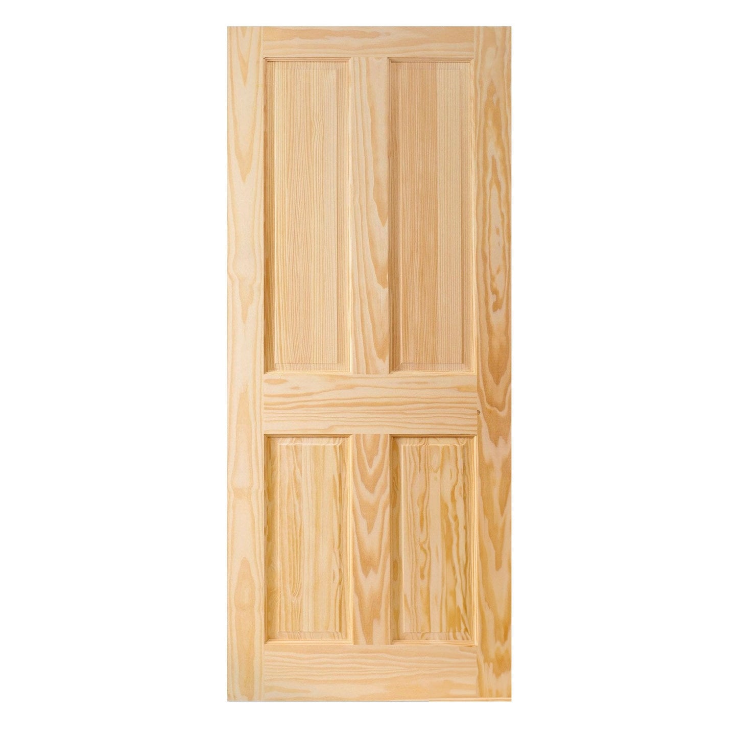B-Grade Clear Pine Internal Unfinished Malton 4 Panel Door