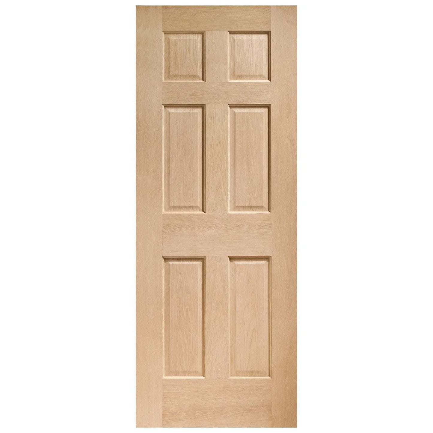 White Oak Unfinished Internal Oregon 6 Panel Door