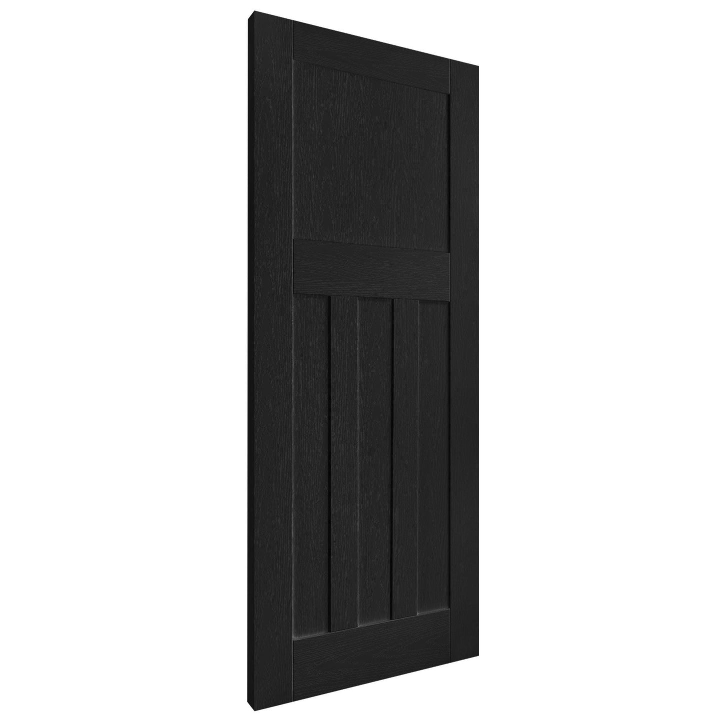 B-Grade Black Internal Fully Finished Oak DX Door