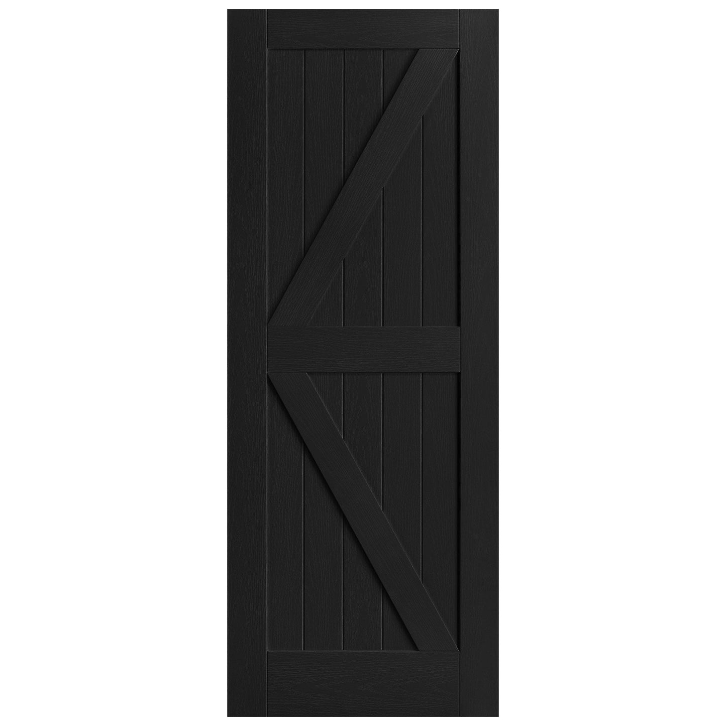 B-Grade Black Internal Fully Finished Oak Barn Door