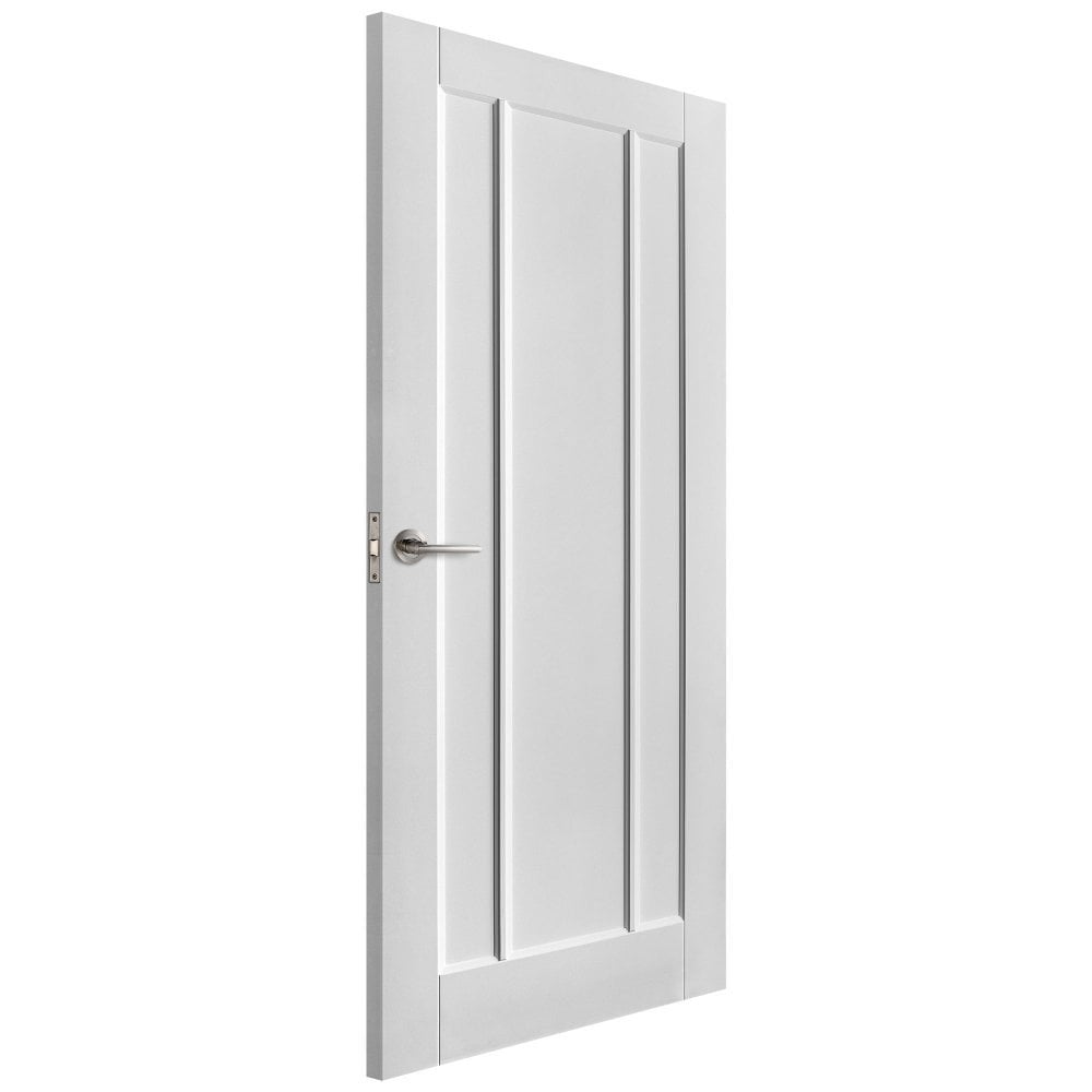 B-Grade White Internal Primed Toledo 3 Panel Door