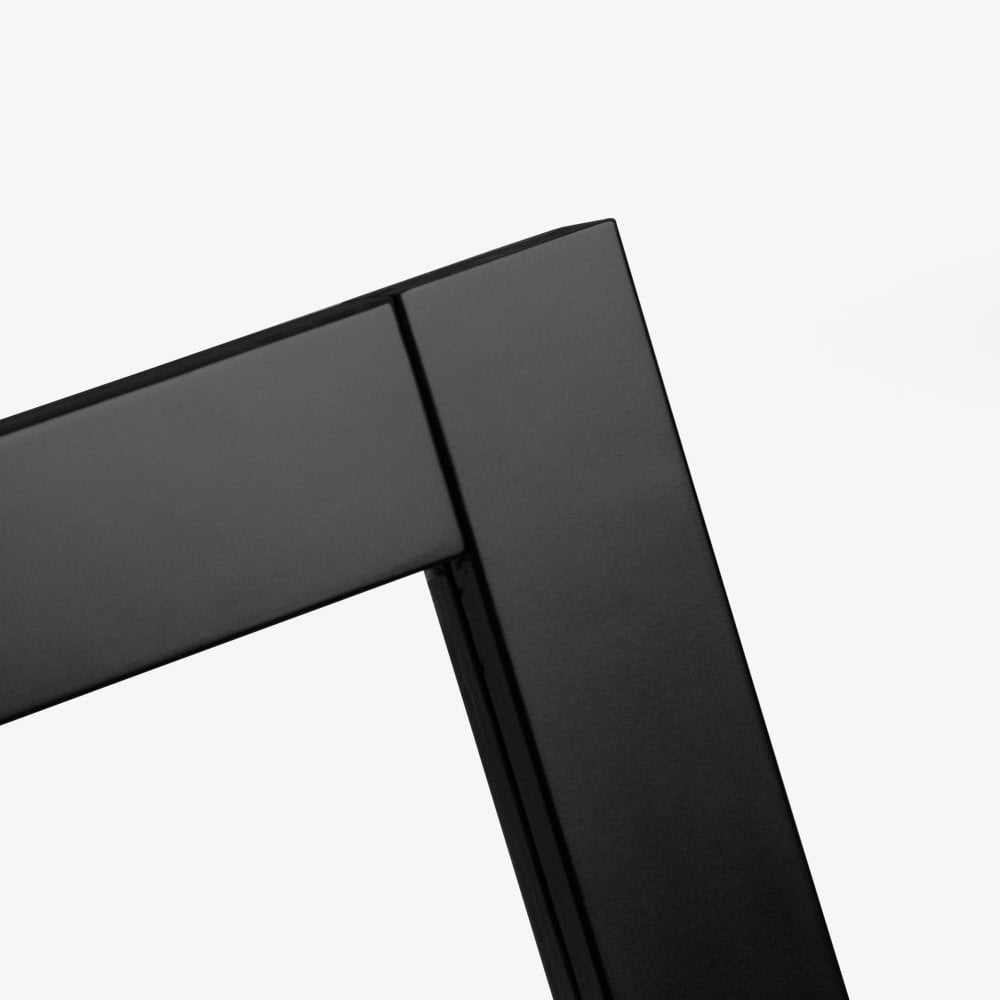 B-Grade Jet Black Internal Fully Finished 3 Light Clear Glass Industrial Studio Door