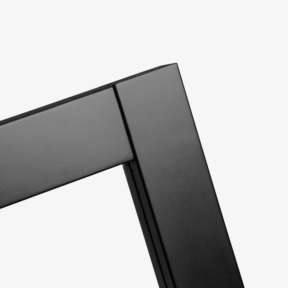 B-Grade Jet Black Internal Fully Finished 4 Light Clear Glass Industrial Studio Door