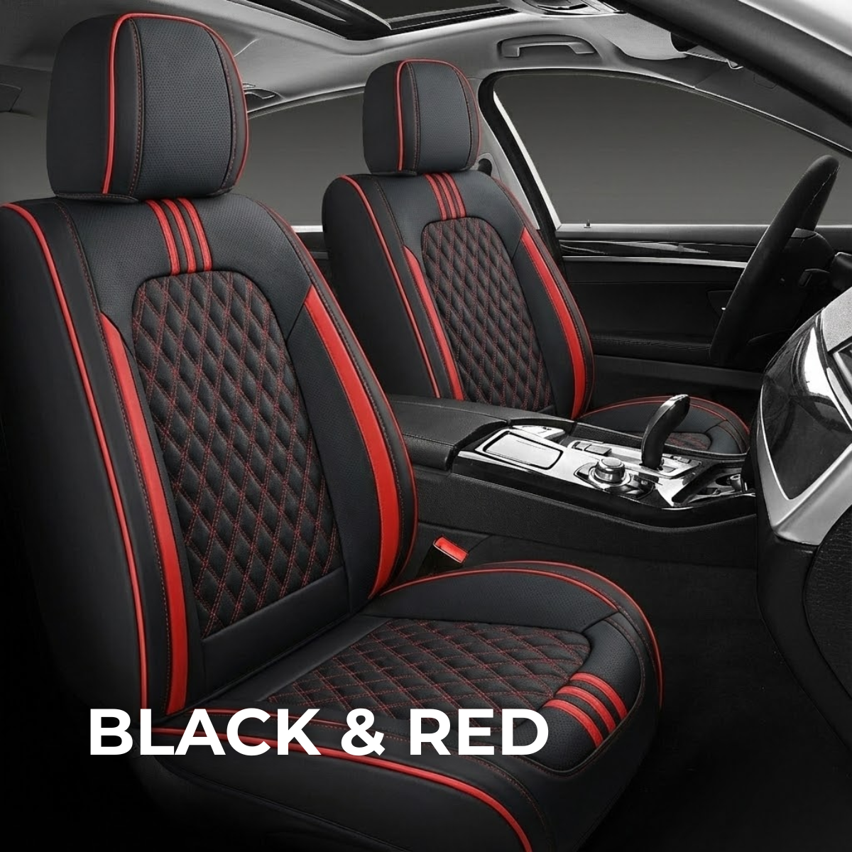 Black & Red Car Seat Covers