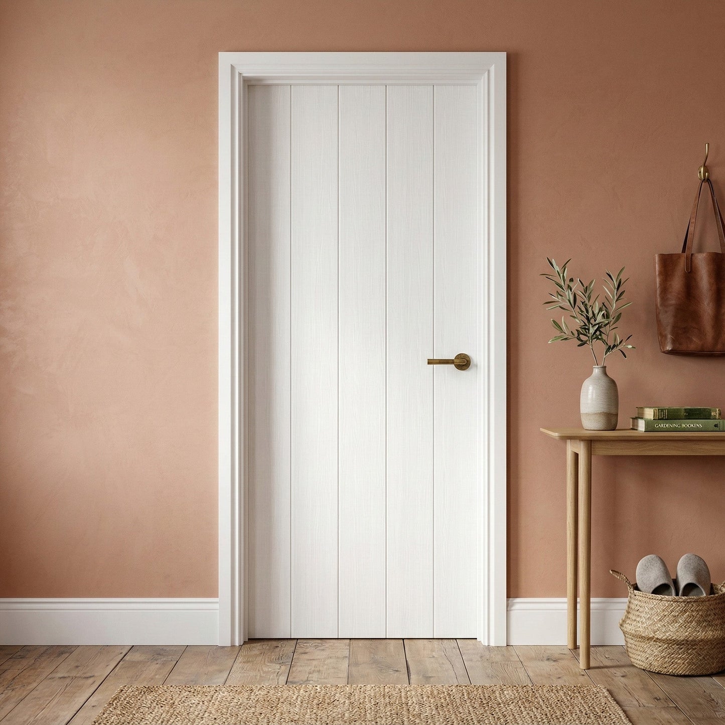 White Internal Fully Finished Cottage Laminate FD30 Fire Door