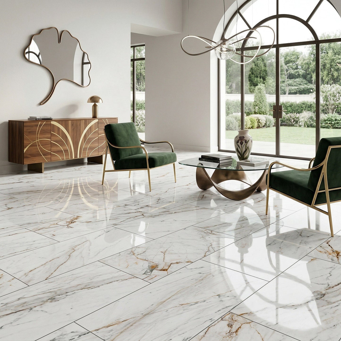 Marble Arcola - Lustre Stone 8mm High Gloss Laminate Sample