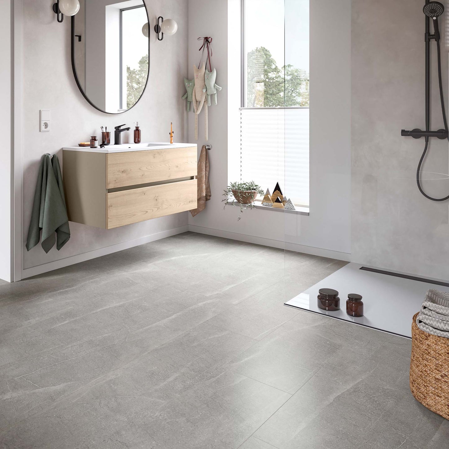 Light Alabaster - Stone Essence Aqua Water Resistant 8mm Laminate Sample