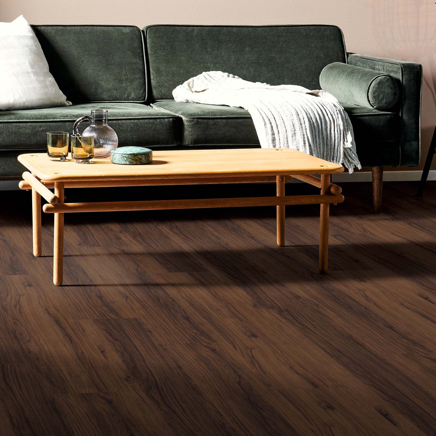 Rich Arden Walnut - Wood Essence Aqua Water Resistant 12mm Laminate Sample