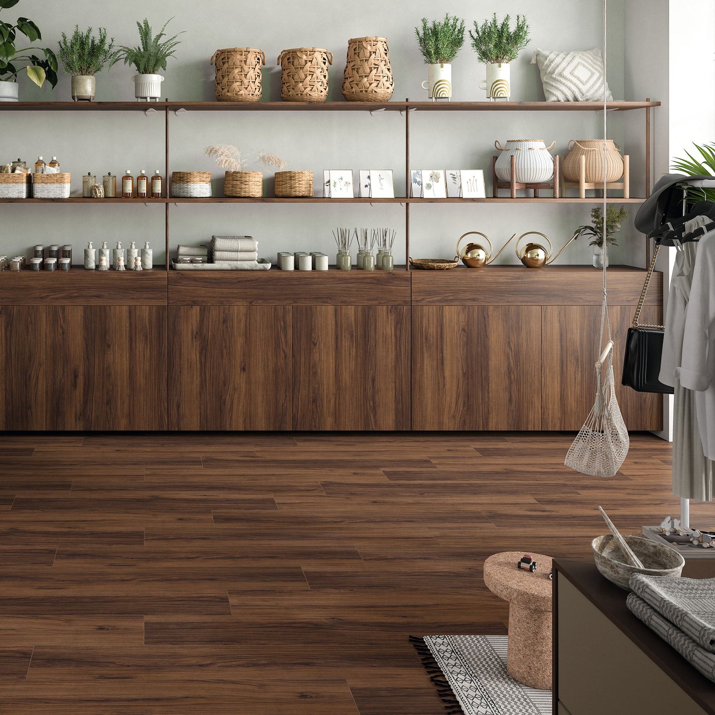 Rich Arden Walnut - Wood Essence Water Resistant 8mm Laminate Flooring