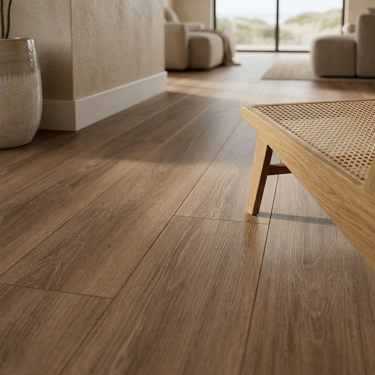 Warm Haven Oak - Wood Essence Water Resistant 8mm Laminate Flooring