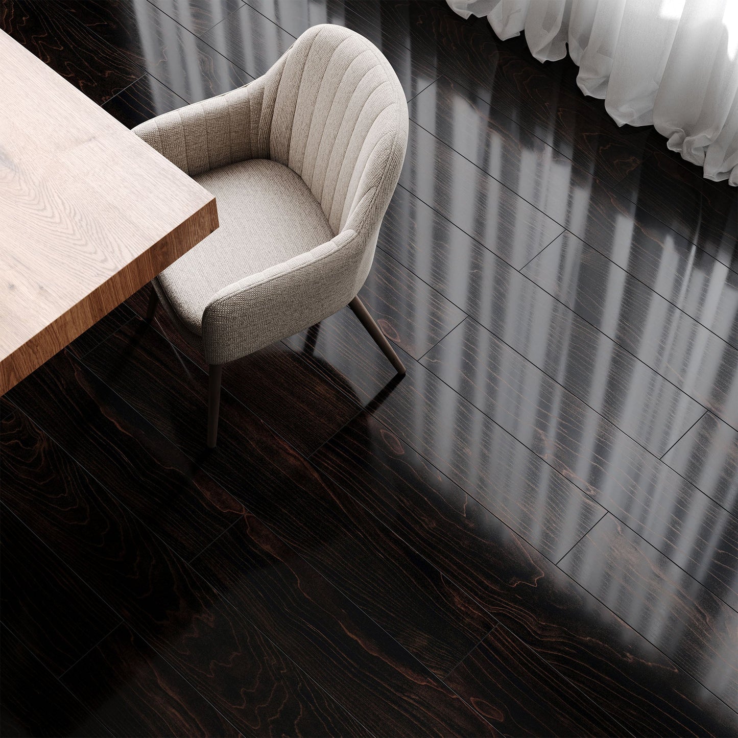 Plateau Maple - Lustre 8mm High Gloss Laminate Flooring