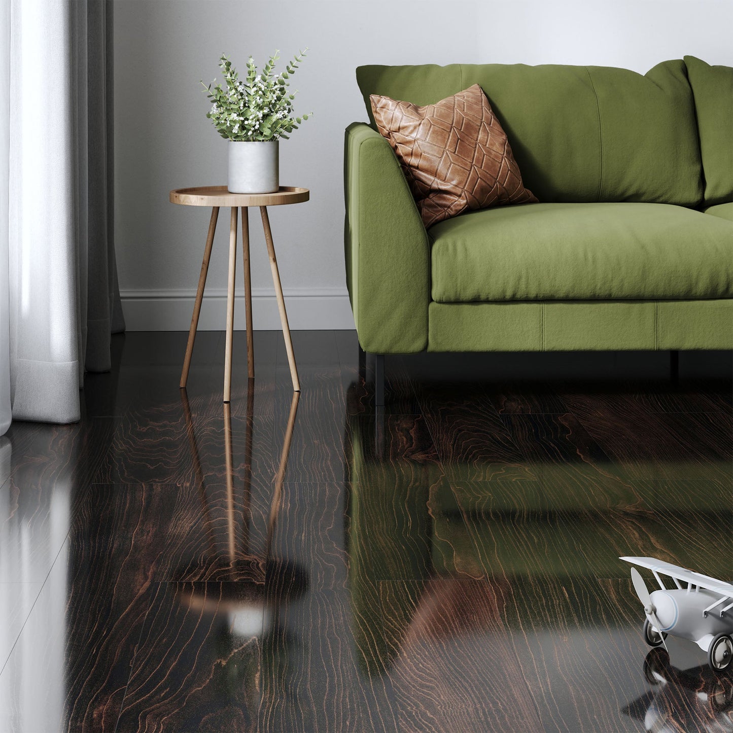 Plateau Maple - Lustre 8mm High Gloss Laminate Flooring