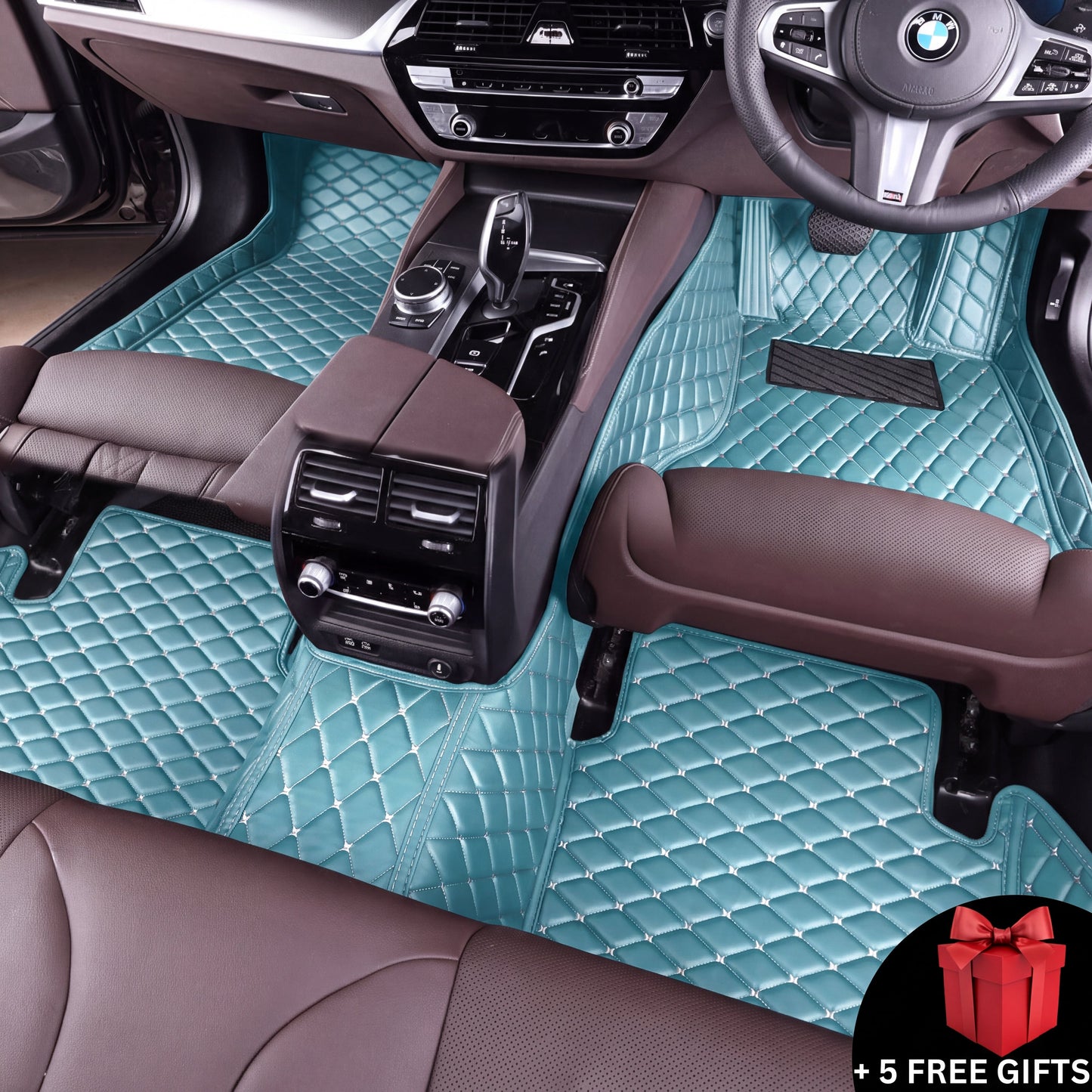 Custom DIamond Quilted Car Mats + 5 FREE GIFTS