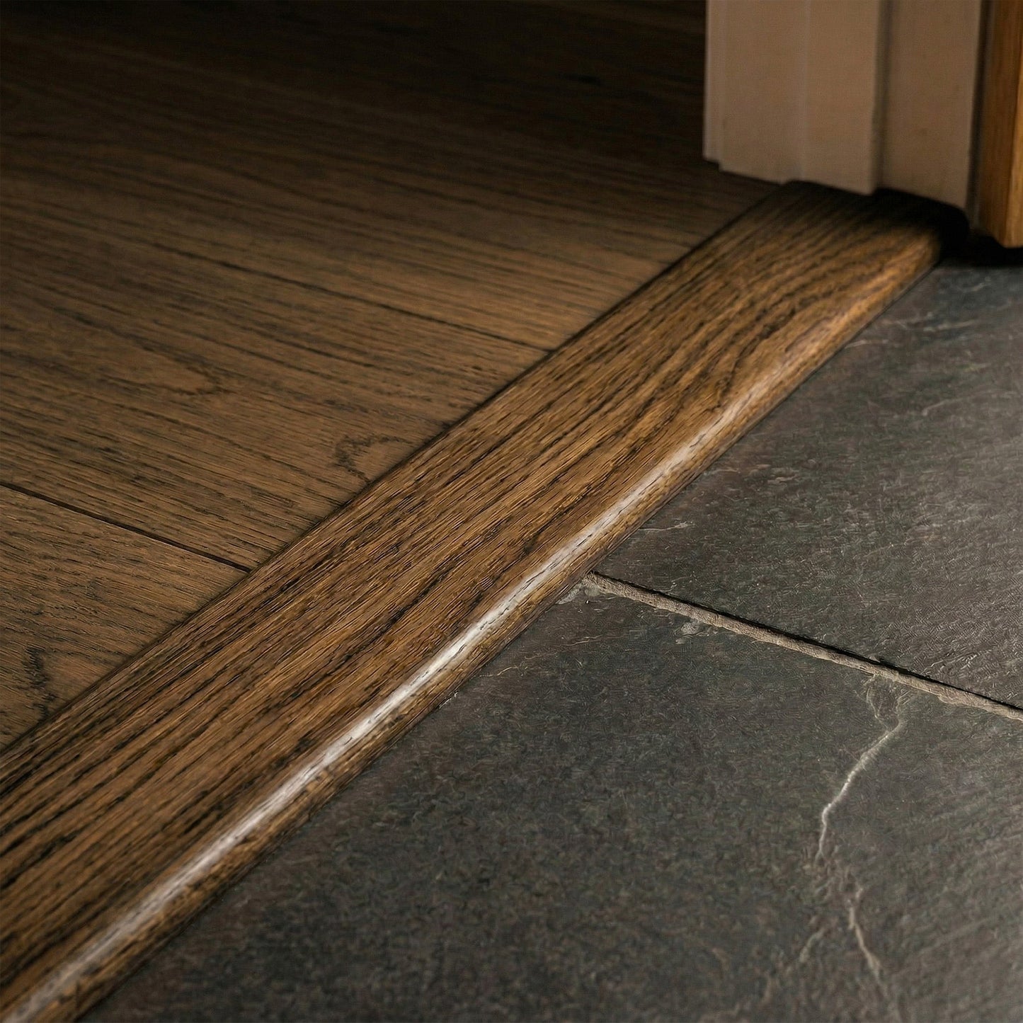 Dark Oak Connecting Profile Door Bar 990mm