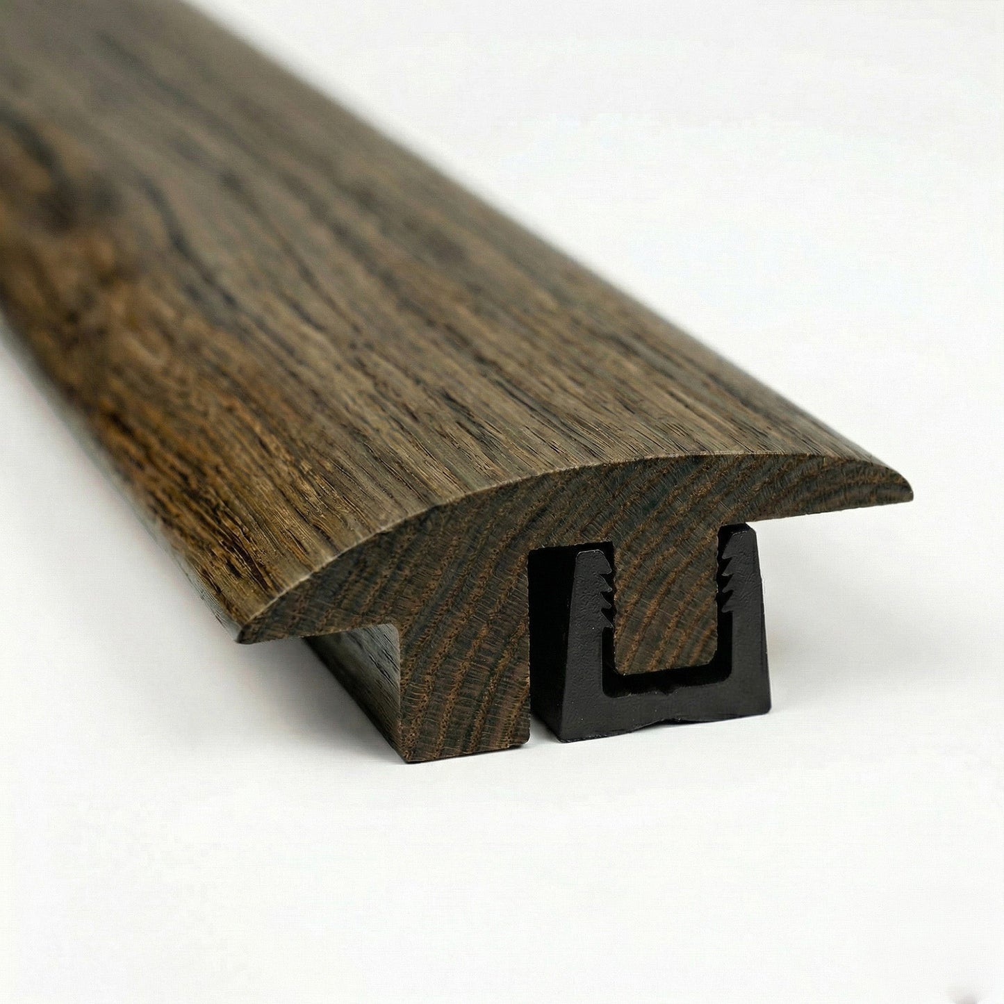 Dark Oak Semi-Ramp Adapting Profile Door Bar 990mm