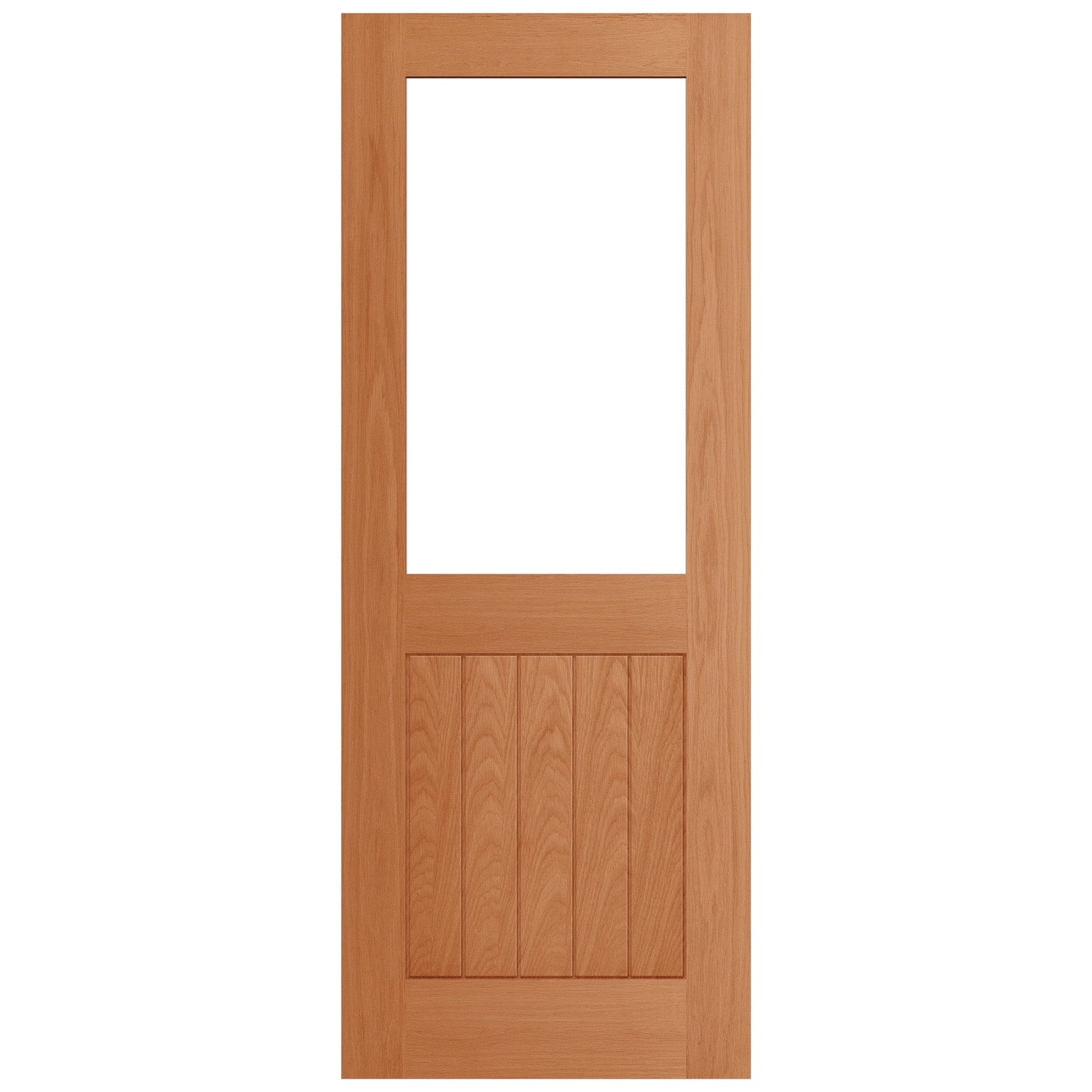 Oak Internal Fully Finished Farley Half Light Clear Glass Door