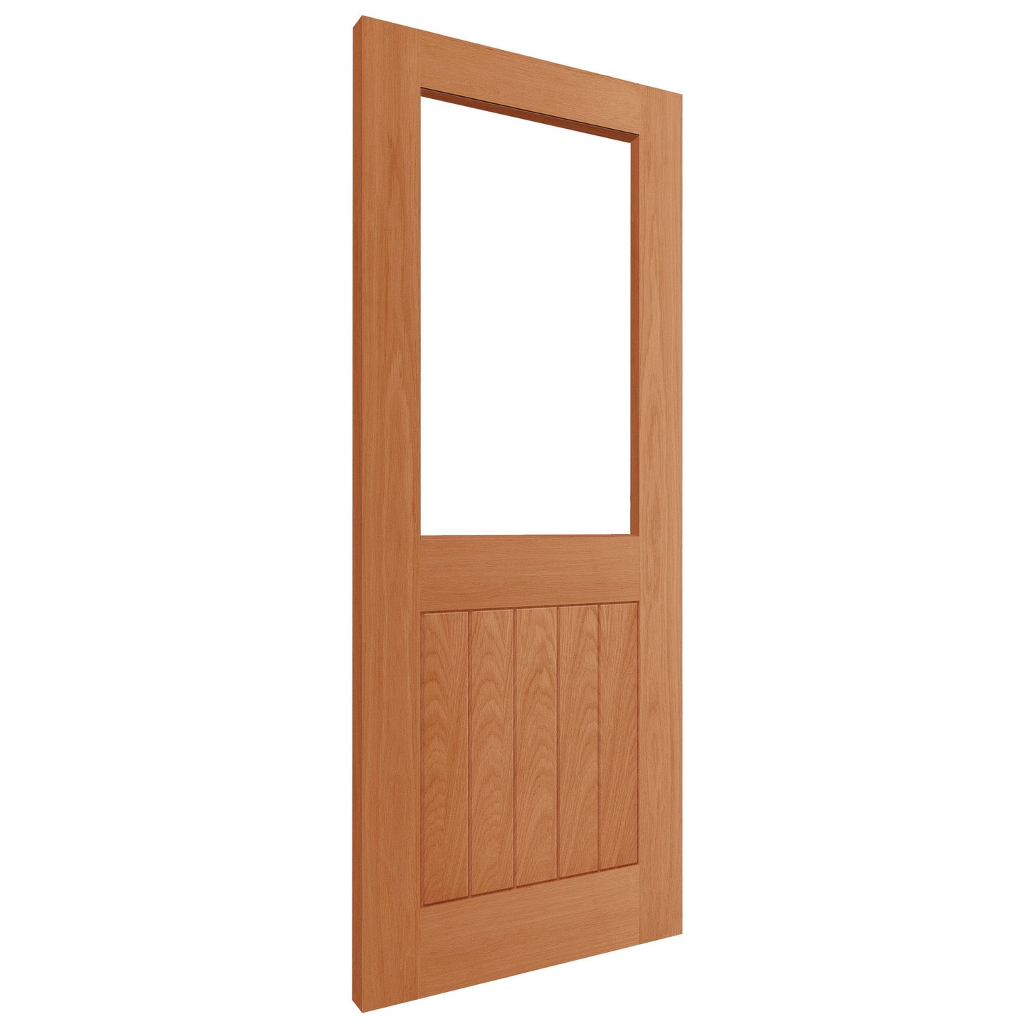 Oak Internal Fully Finished Farley Half Light Clear Glass Door