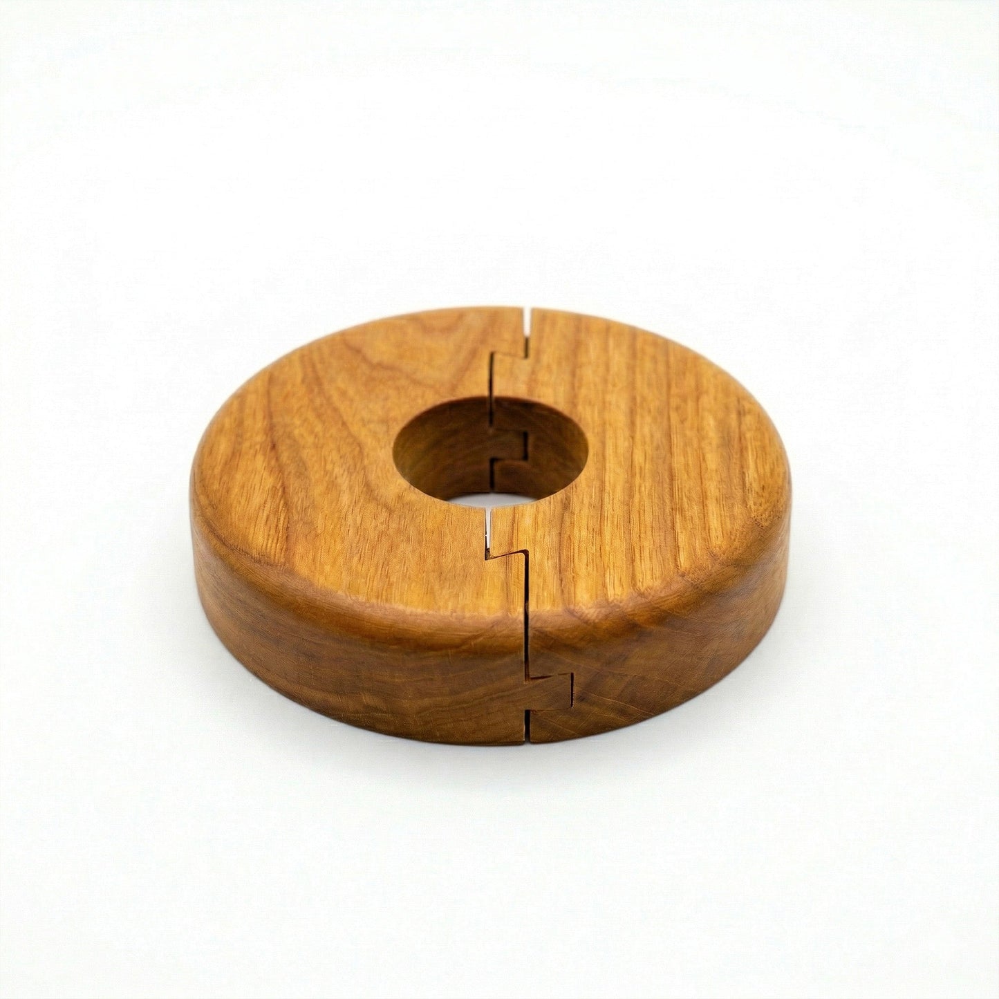 Golden Oak Radiator Pipe Rose Cover