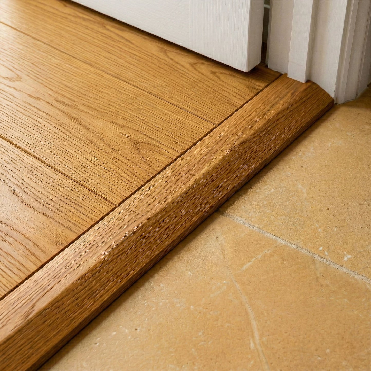 Golden Oak Semi-Ramp Adapting Profile Door Bar 990mm