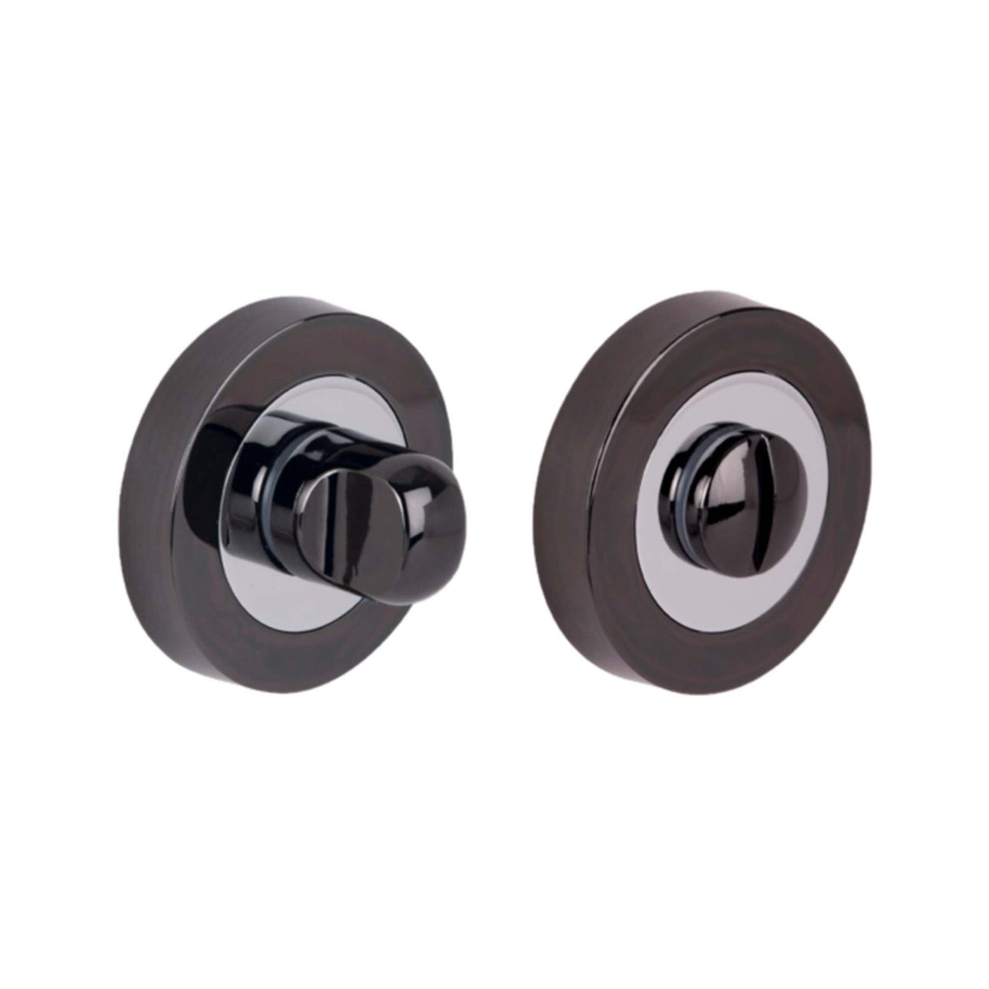 Tucana Privacy Internal Lever Door Handle Set - Polished and Satin Nickel