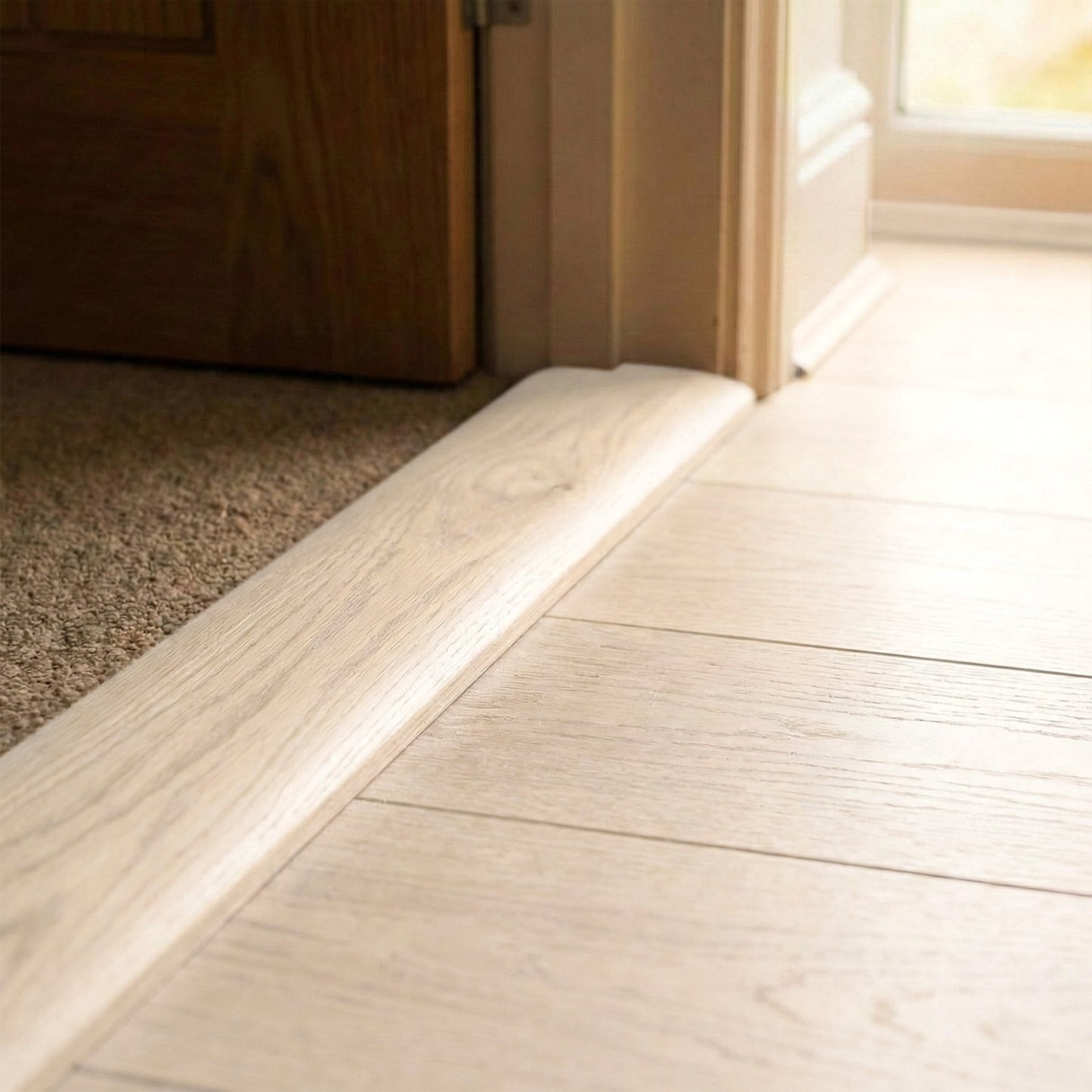 Ivory White - End Profile Door Bar 990mm