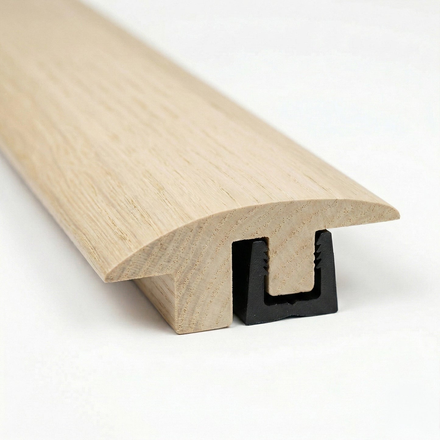 Ivory White Semi-Ramp Adapting Profile Door Bar 990mm